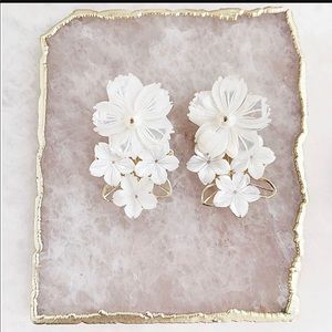 Kate and Mari Pearl and 14k Gold Sabina Earrings